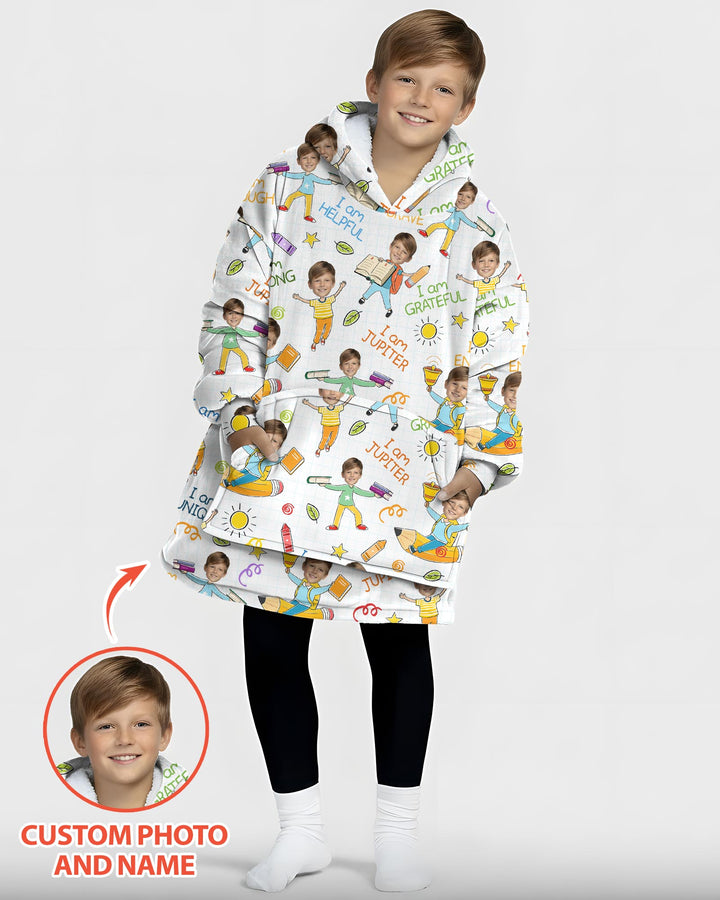 Benutzerdefinierter Bambus-Deckenhoodie (Vorlage)