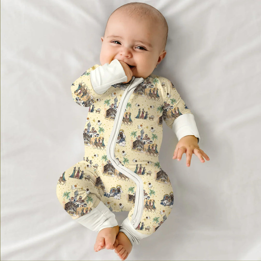 Gerippte Babykleidung mit individuellem Foto - Weich &amp; Skizzenhaft