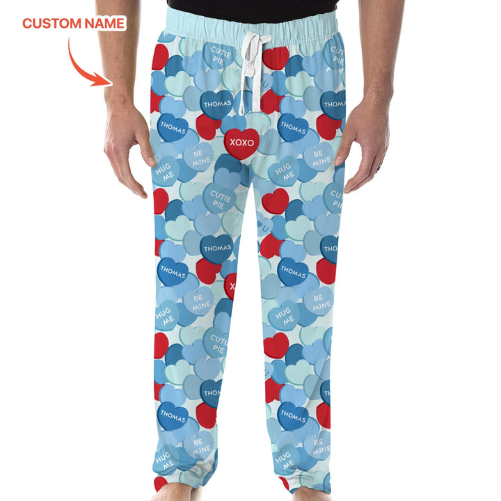 Valentine Candy Crush Family Matching Bamboo Men's Pajama Set