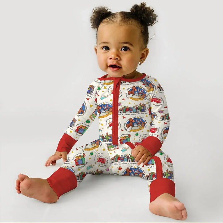 Gerippte Babykleidung mit individuellem Foto - Weich &amp; Skizzenhaft