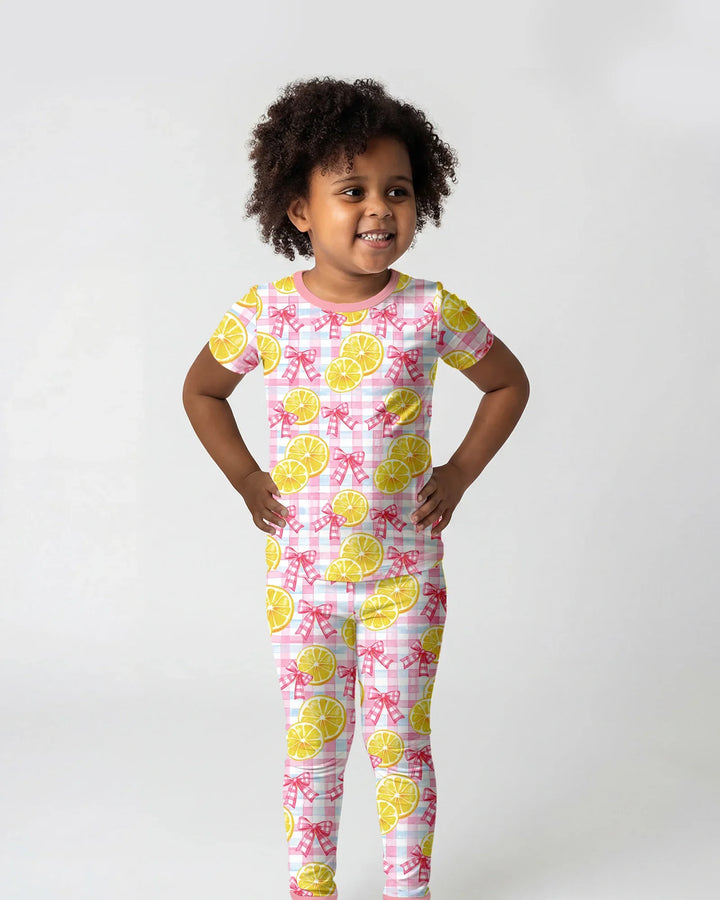 Zweiteiliges, kurzärmliges Pyjama-Set mit Marienkäfern