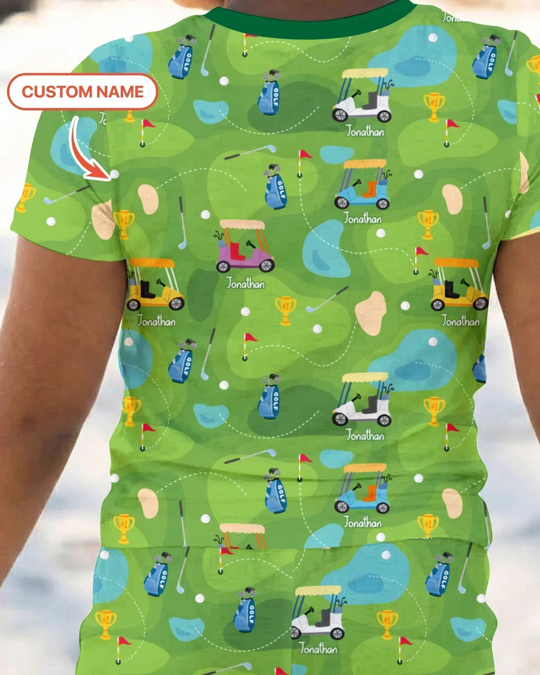Zweiteiliges, kurzärmliges Pyjama-Set mit Marienkäfern
