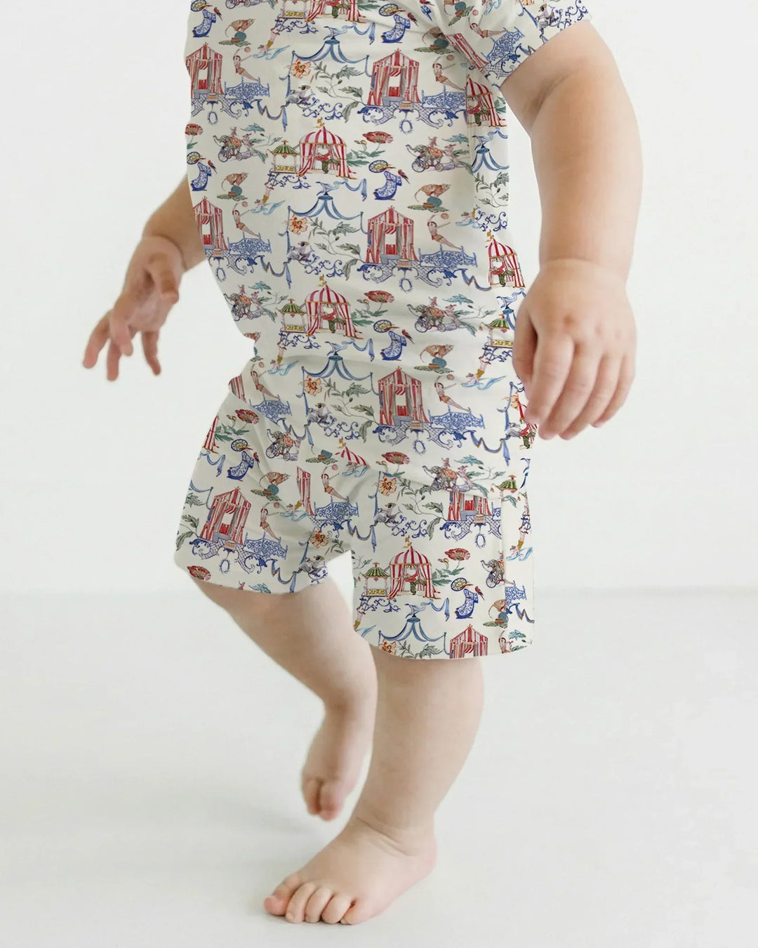 Schlafanzug-Set zweiteilig, kurze Ärmel, kurze Hose, Bambus