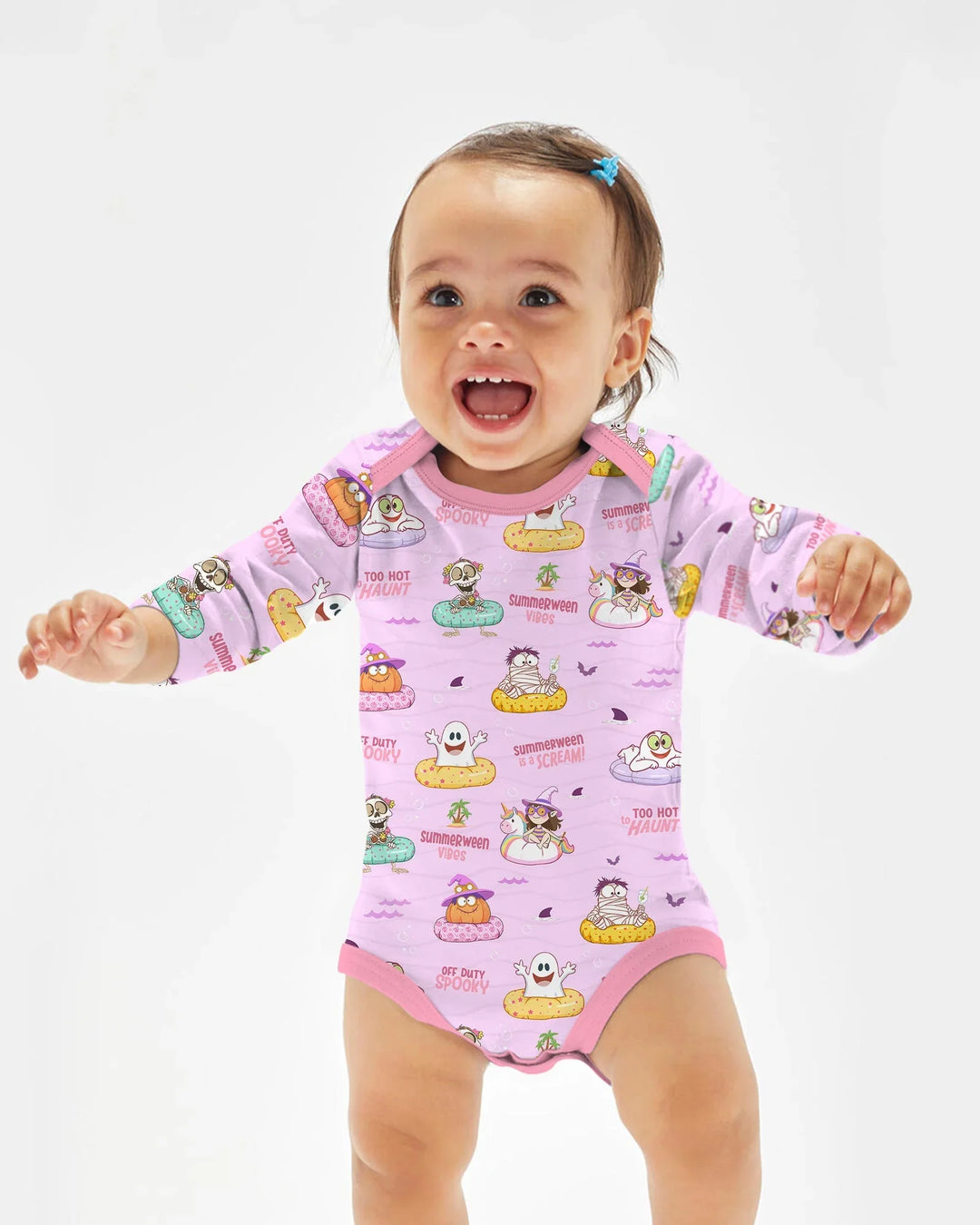 Gerippte Babykleidung mit individuellem Foto - Weich &amp; Skizzenhaft