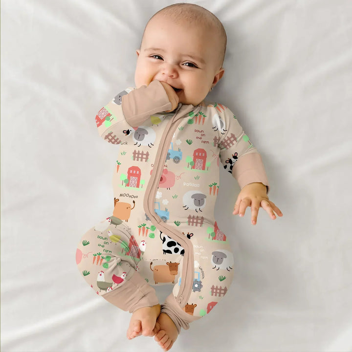 Gerippte Babykleidung mit individuellem Foto - Weich &amp; Skizzenhaft