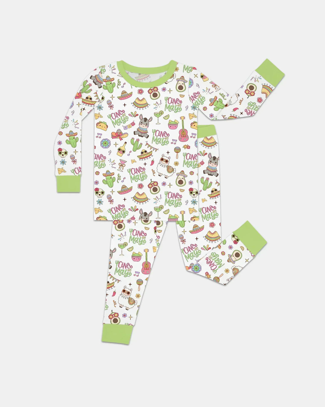 Cinco de Mayo Fiesta Bamboo Two Piece Long Sleeve Pajama Set