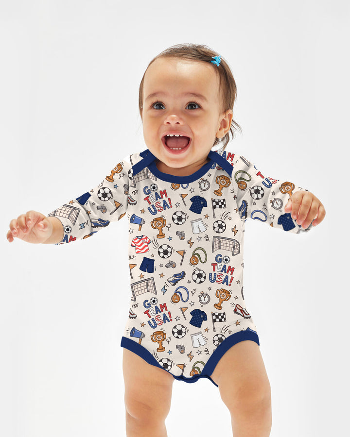 Gerippte Babykleidung mit individuellem Foto - Weich &amp; Skizzenhaft