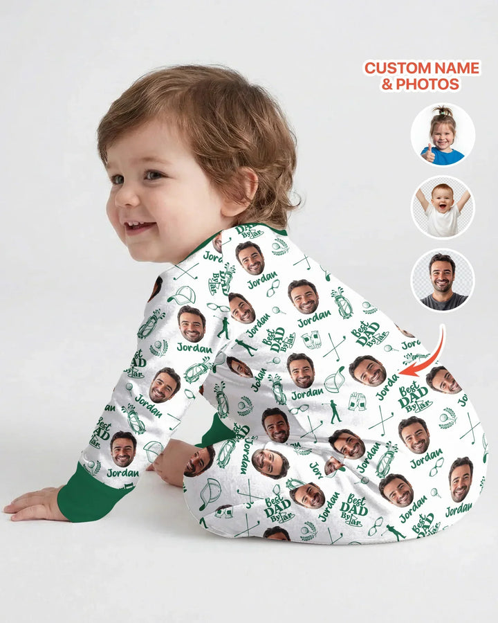 Custom Photo Best Dad By Par Bamboo Convertible Zippy