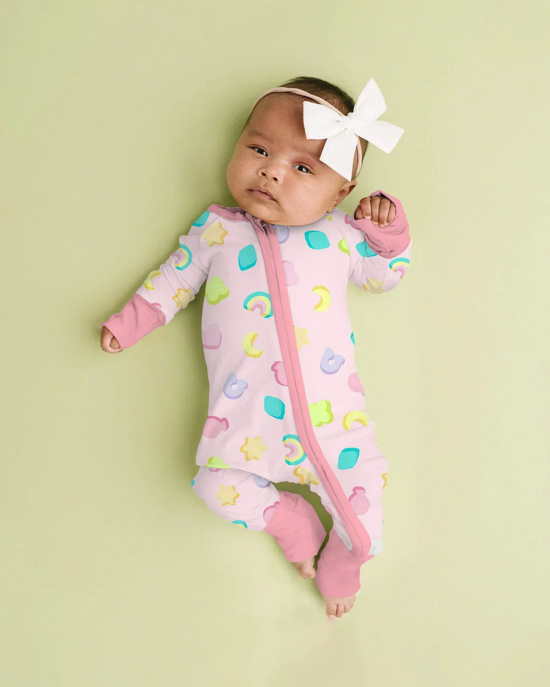 Pastel Lucky Charms Scatter Bamboo Convertible Zippy