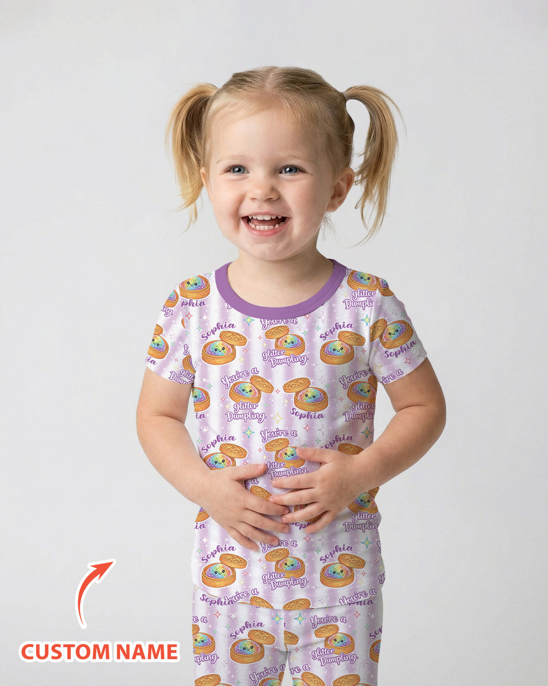 Zweiteiliges, kurzärmliges Pyjama-Set mit Marienkäfern