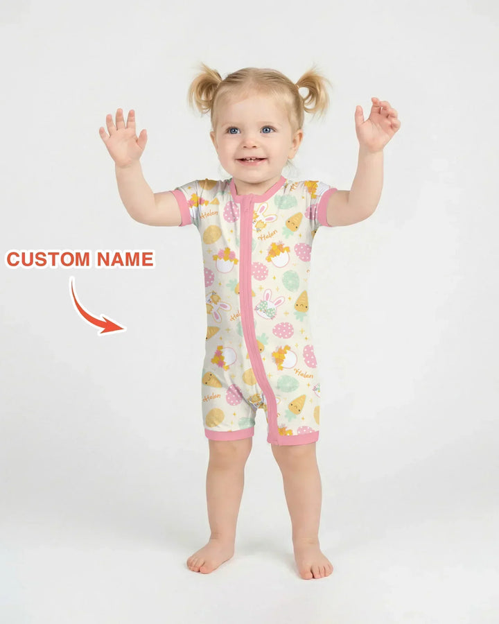 Retro Easter Bamboo Shorty Zippy