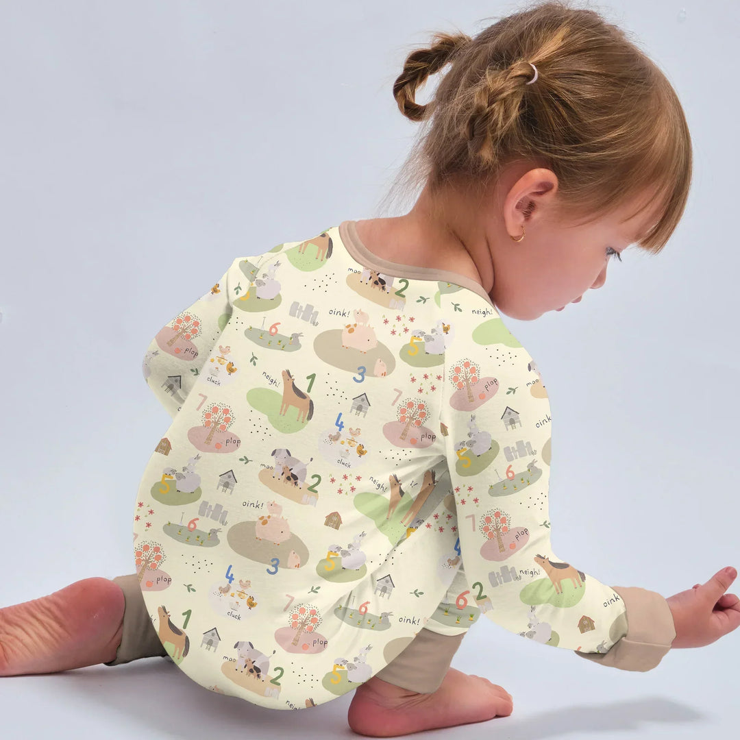 Gerippte Babykleidung mit individuellem Foto - Weich &amp; Skizzenhaft