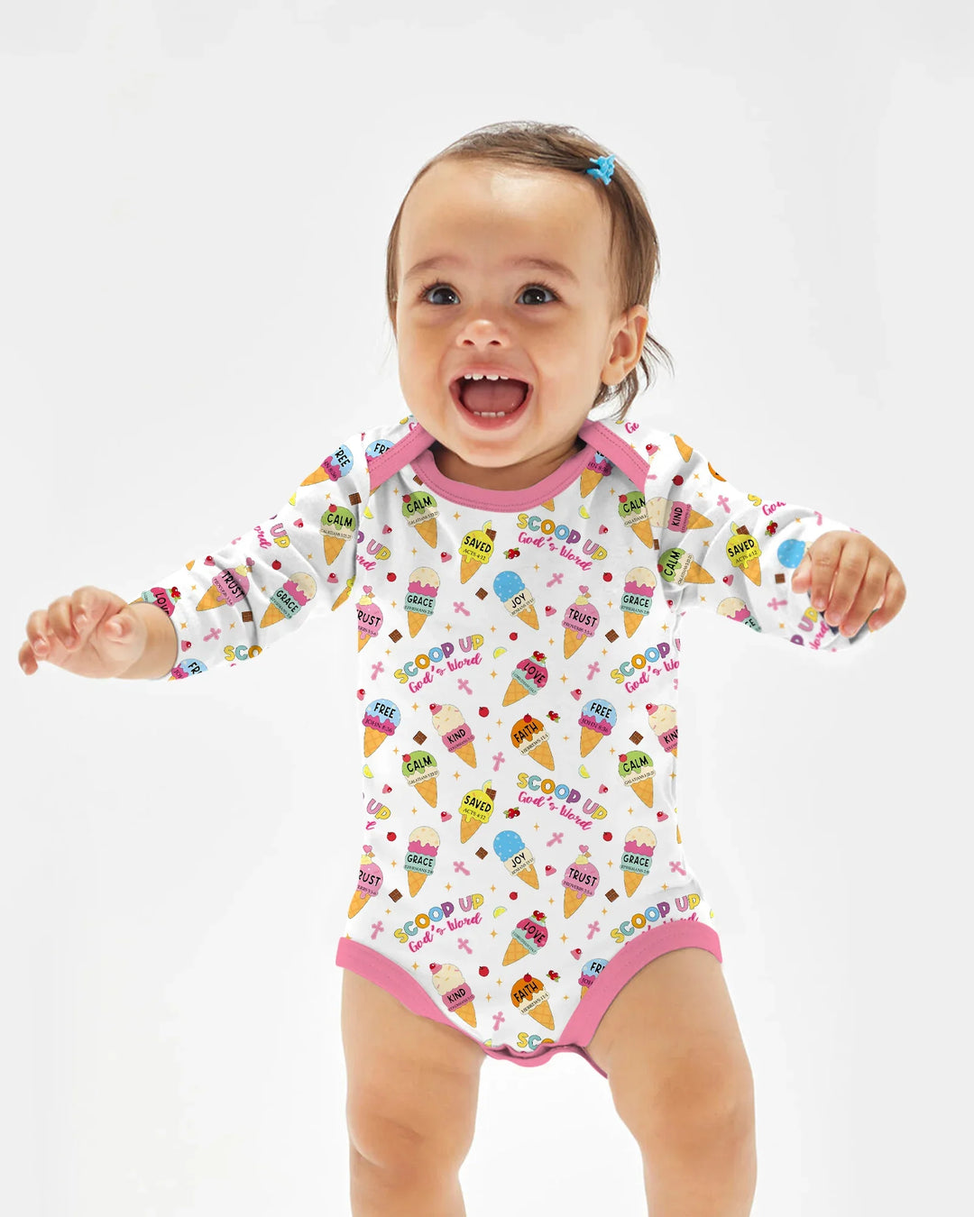 Gerippte Babykleidung mit individuellem Foto - Weich &amp; Skizzenhaft
