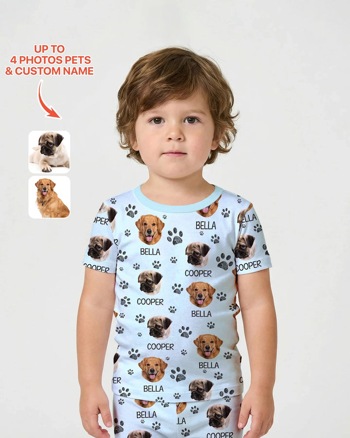 Zweiteiliges Pyjama-Set mit kurzen Ärmeln und Shorts im Sommer-Design