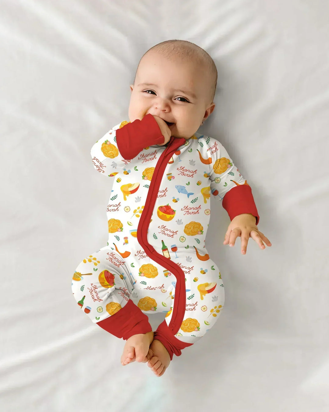 Gerippte Babykleidung mit individuellem Foto - Weich &amp; Skizzenhaft