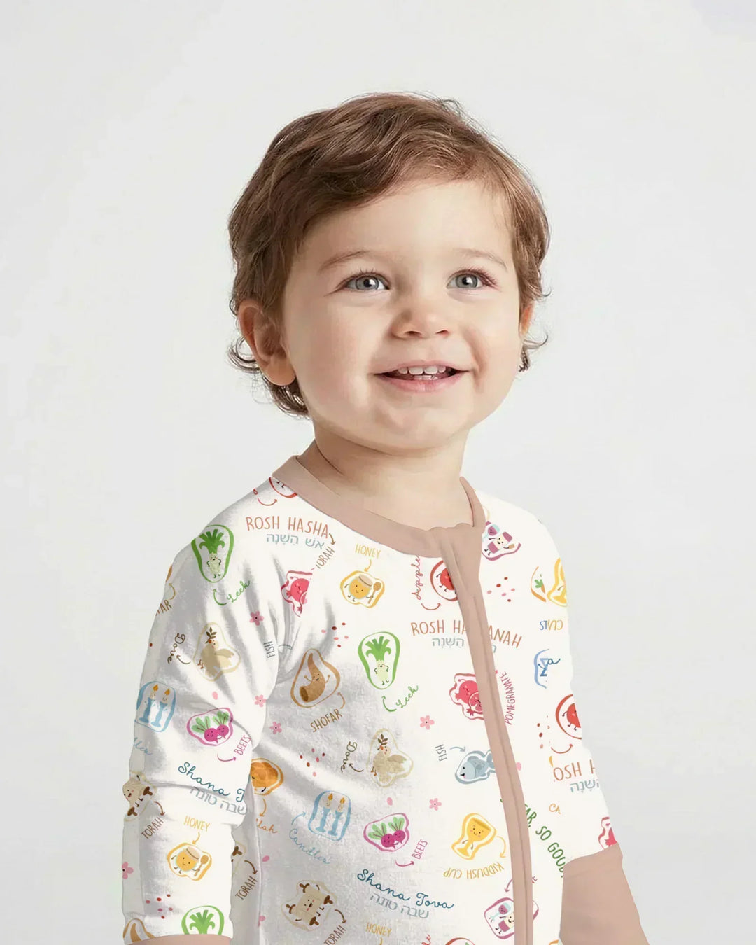 Gerippte Babykleidung mit individuellem Foto - Weich &amp; Skizzenhaft