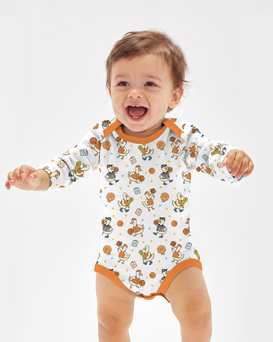 Gerippte Babykleidung mit individuellem Foto - Weich &amp; Skizzenhaft