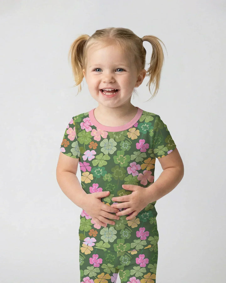 Zweiteiliges, kurzärmliges Pyjama-Set mit Marienkäfern
