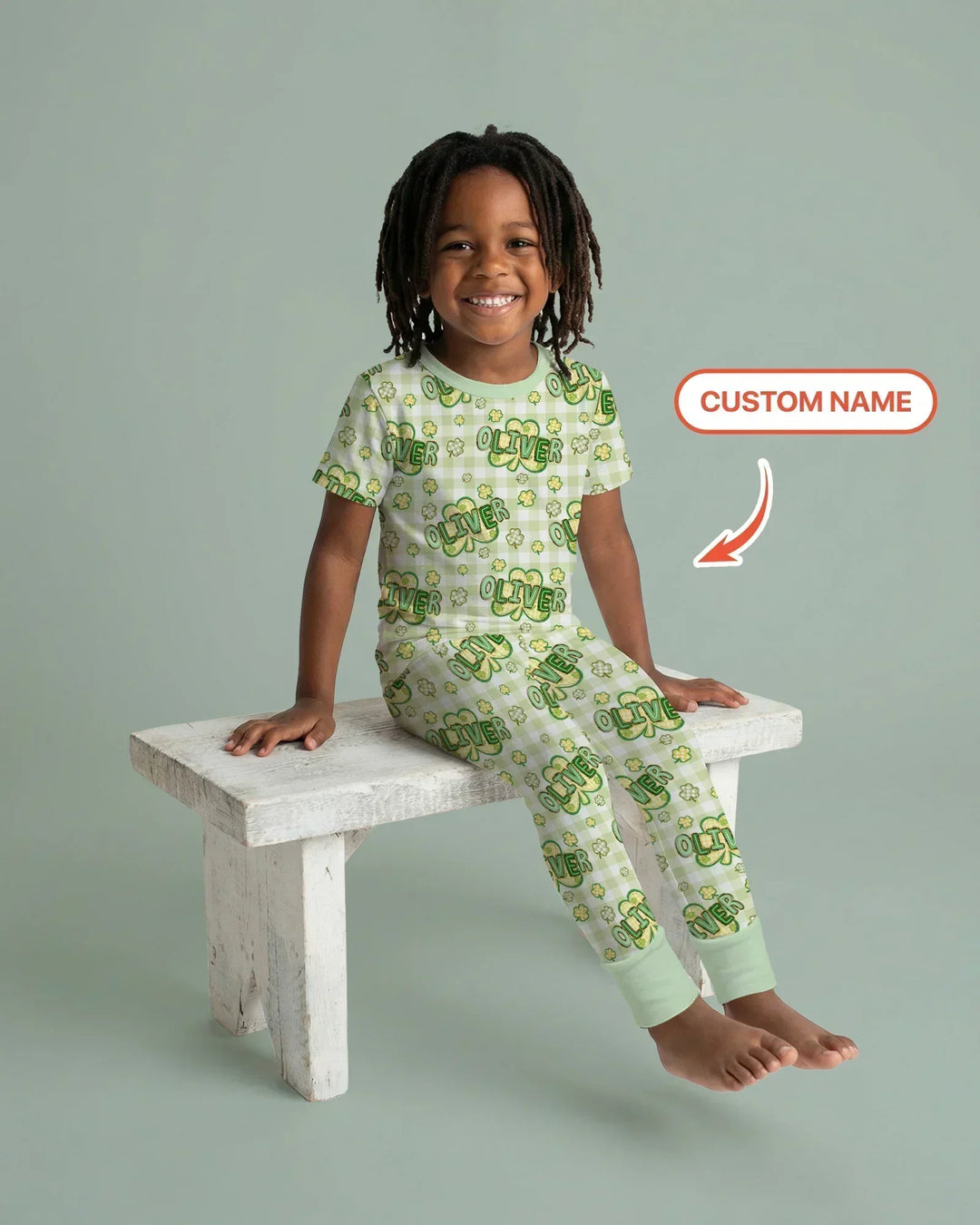 Zweiteiliges, kurzärmliges Pyjama-Set mit Marienkäfern
