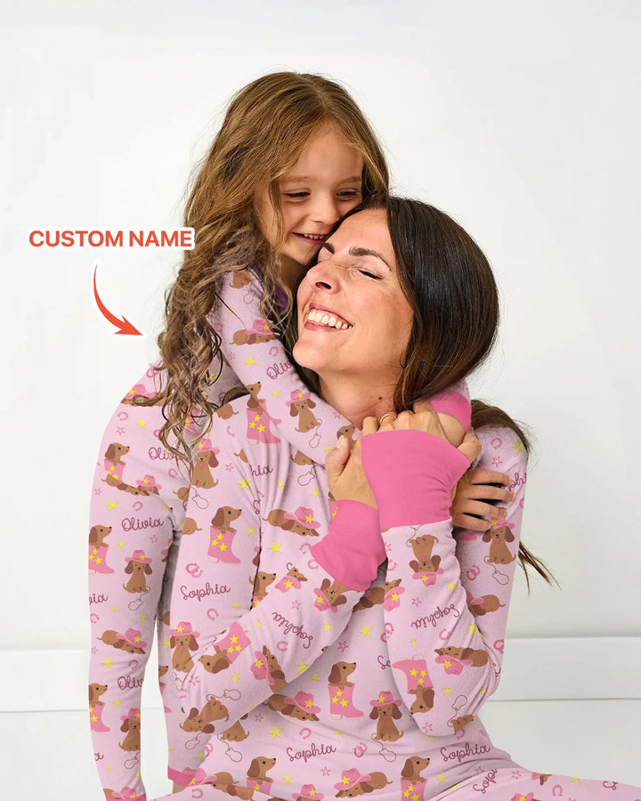 Howdy Dachshund Women Pajama Set