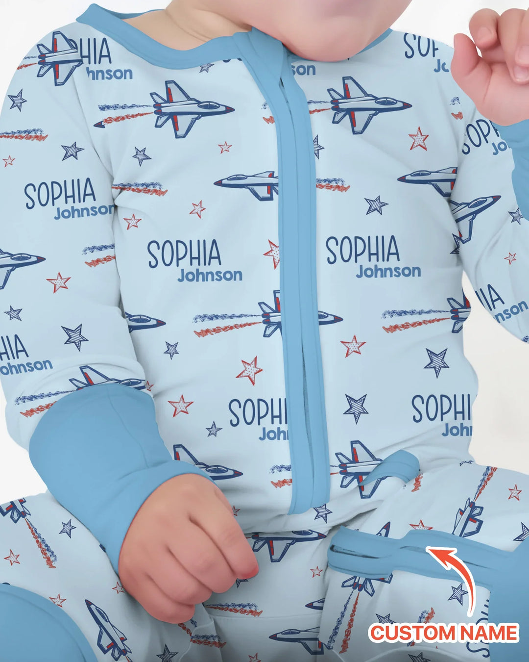 Gerippte Babykleidung mit individuellem Foto - Weich &amp; Skizzenhaft