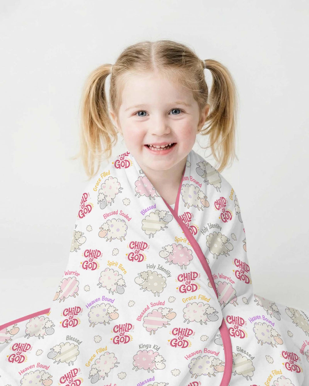 A Child Of God Girl Bamboo Blanket