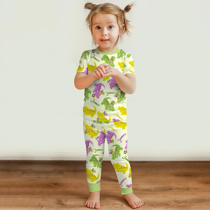 Zweiteiliges, kurzärmliges Pyjama-Set mit Marienkäfern