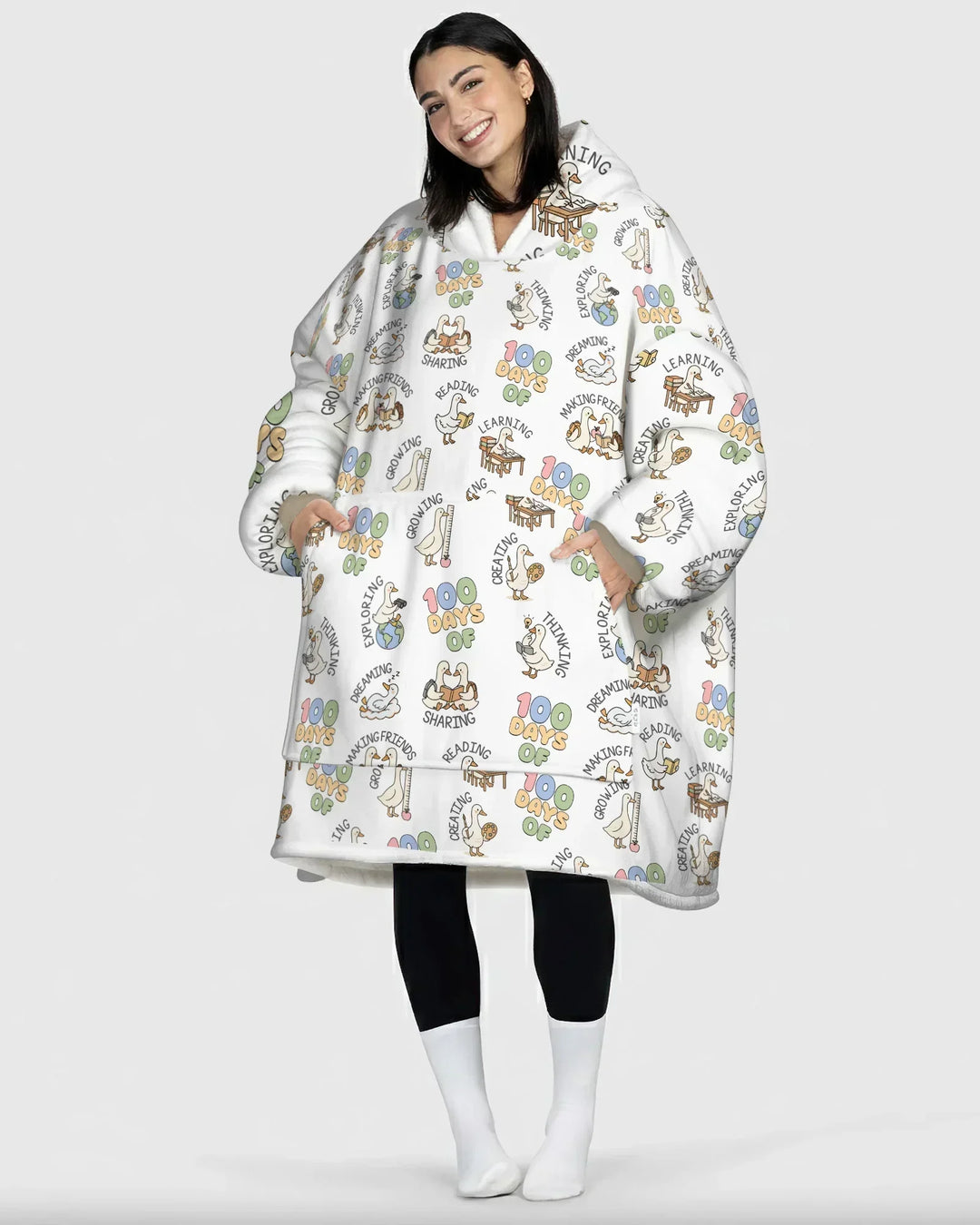 100 Days Of... Tragbarer Bambus-Deckenhoodie