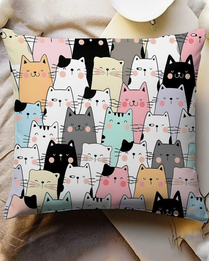 Purrfect Crowd Bamboo Pillow Case