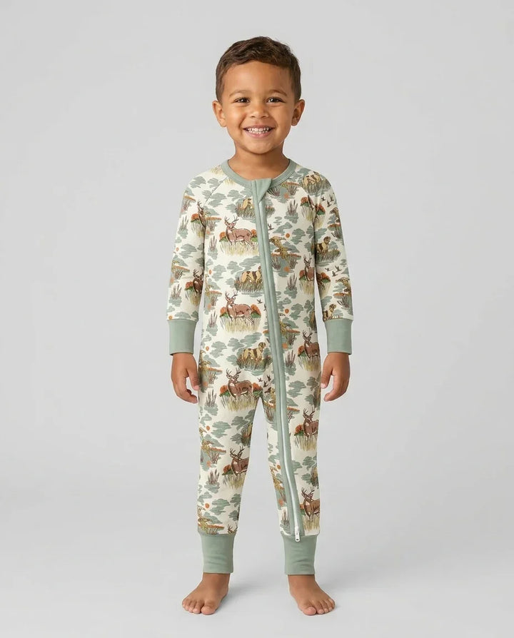 Vintage Hunting Season Daddy& Me Matching Bamboo Convertible Zippy