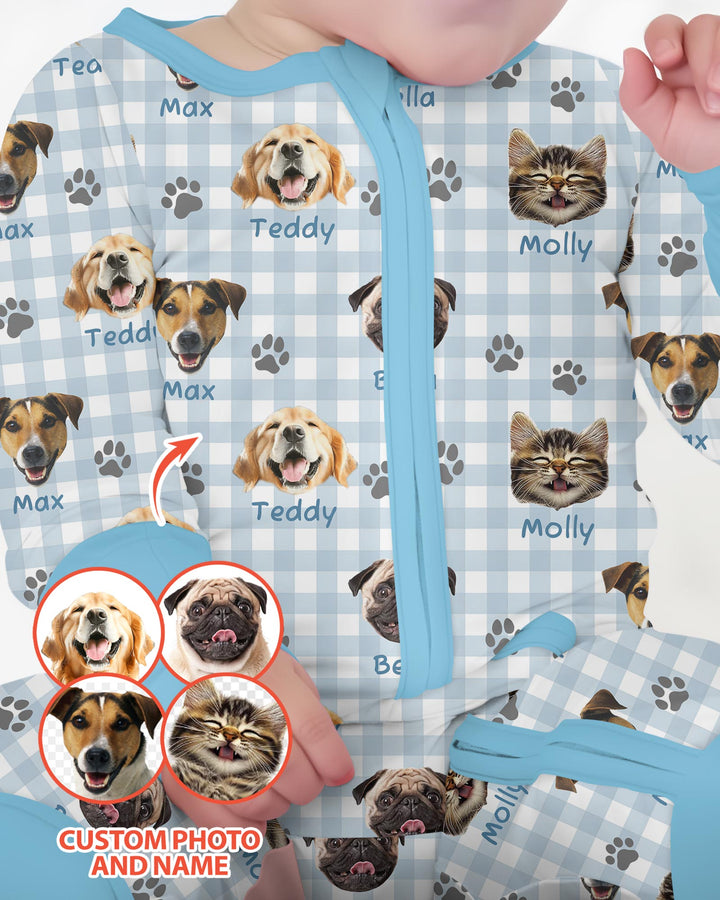 Custom Pet Photo With Name Bamboo Convertible Zippy