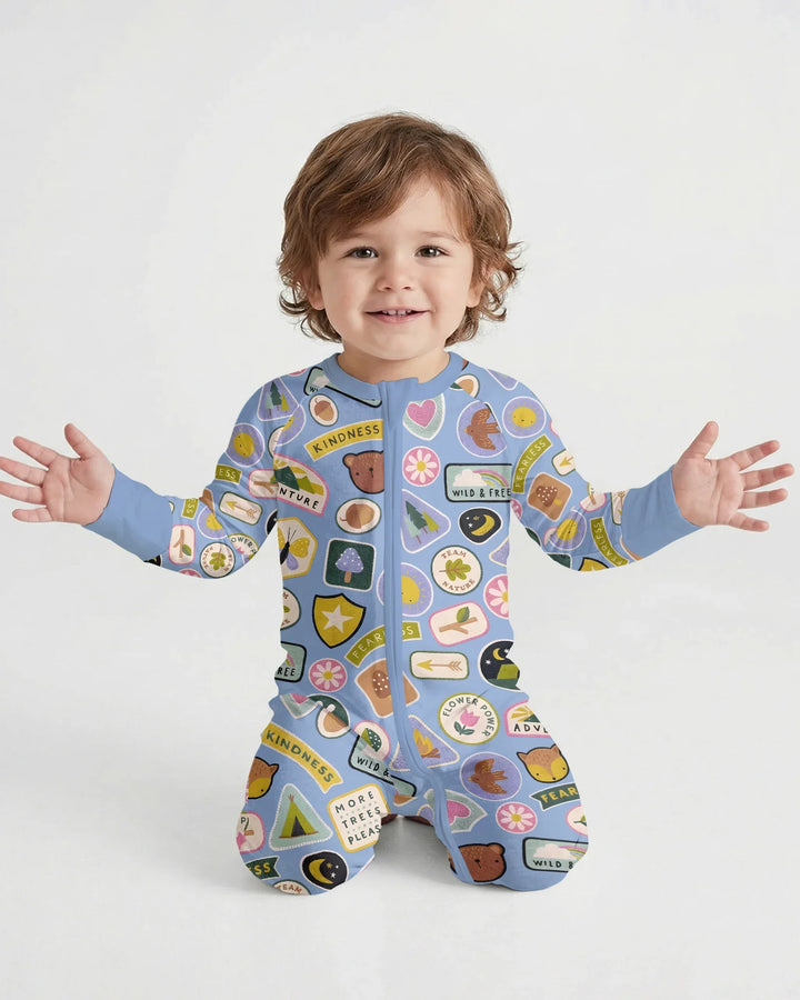 Gerippte Babykleidung mit individuellem Foto - Weich &amp; Skizzenhaft