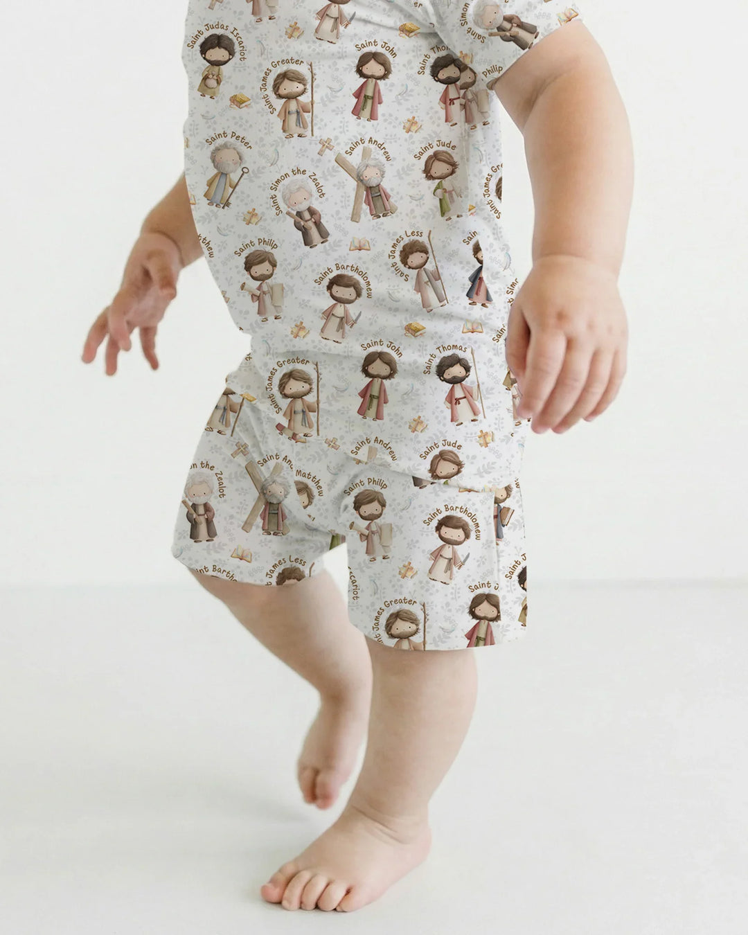 The 12 Apostles Bamboo Two Piece Short Sleeve Shorts Pajama Set