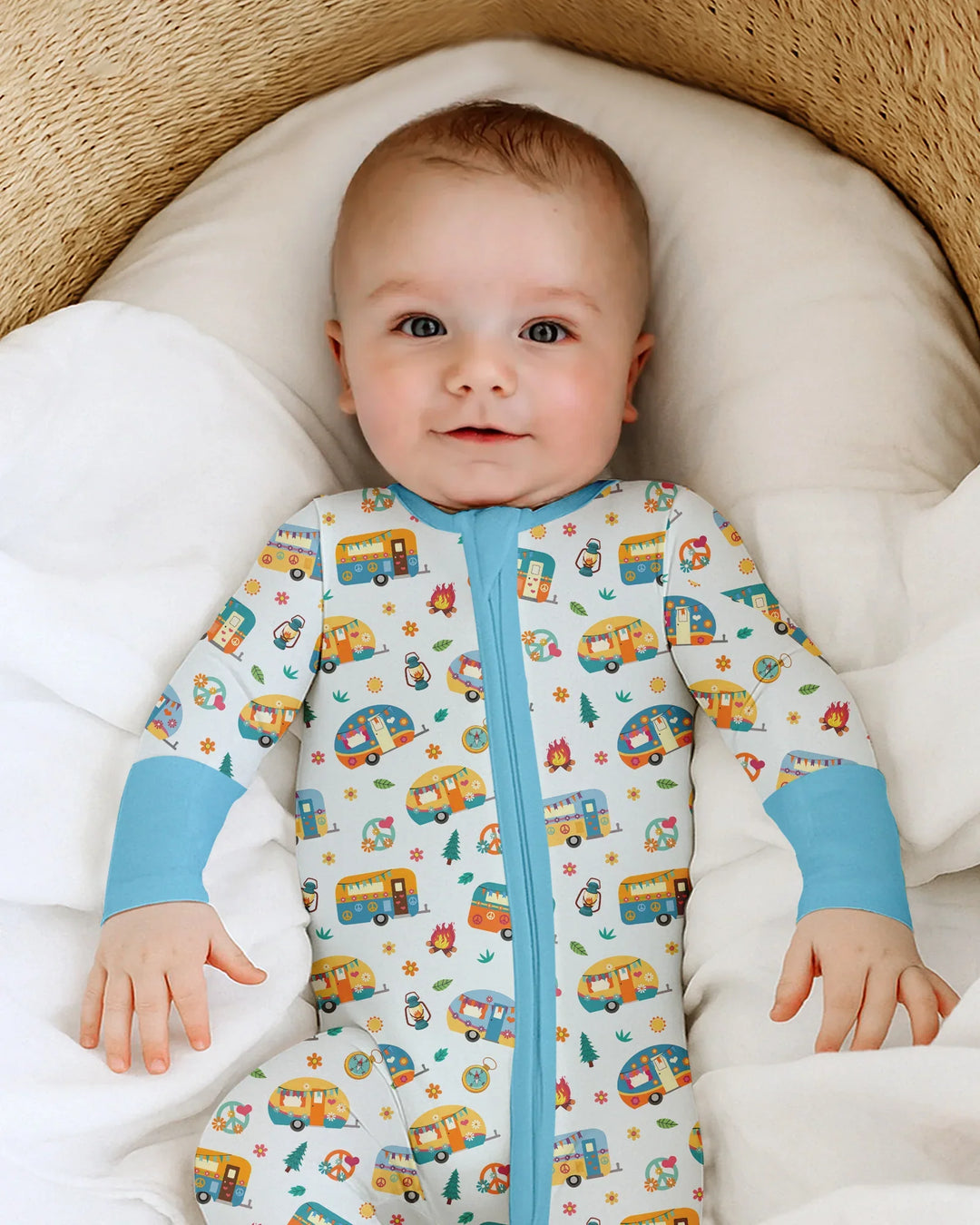 Gerippte Babykleidung mit individuellem Foto - Weich &amp; Skizzenhaft