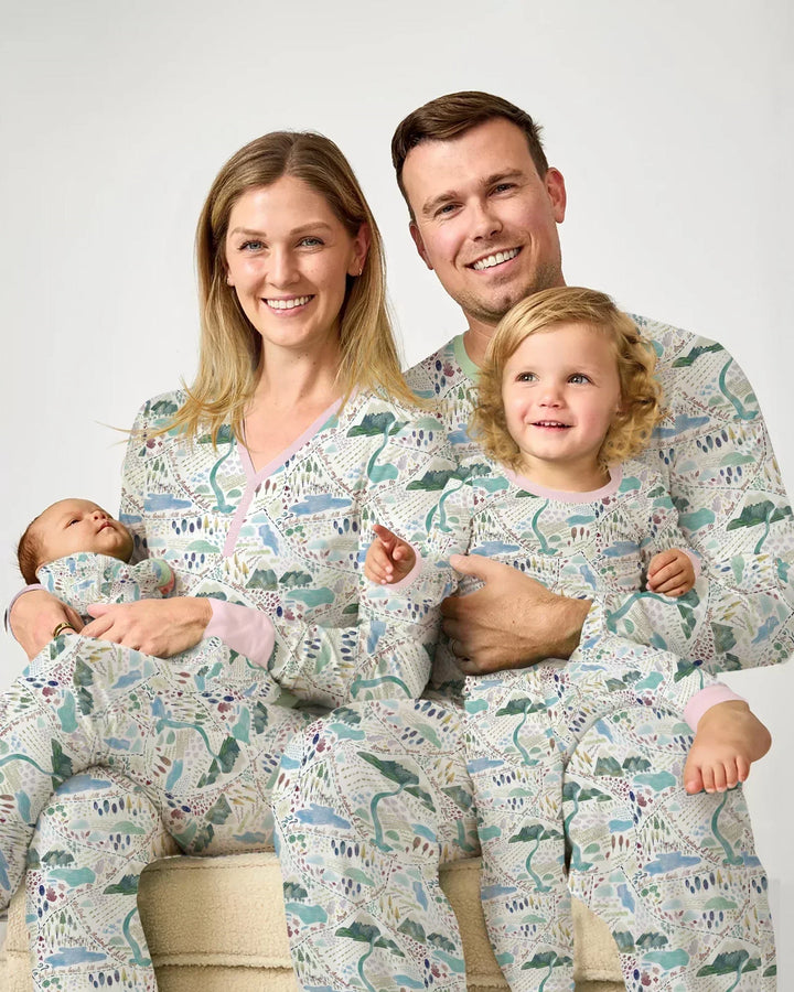 Whimsical Psalms 23 Map Bamboo Women Pajama Set