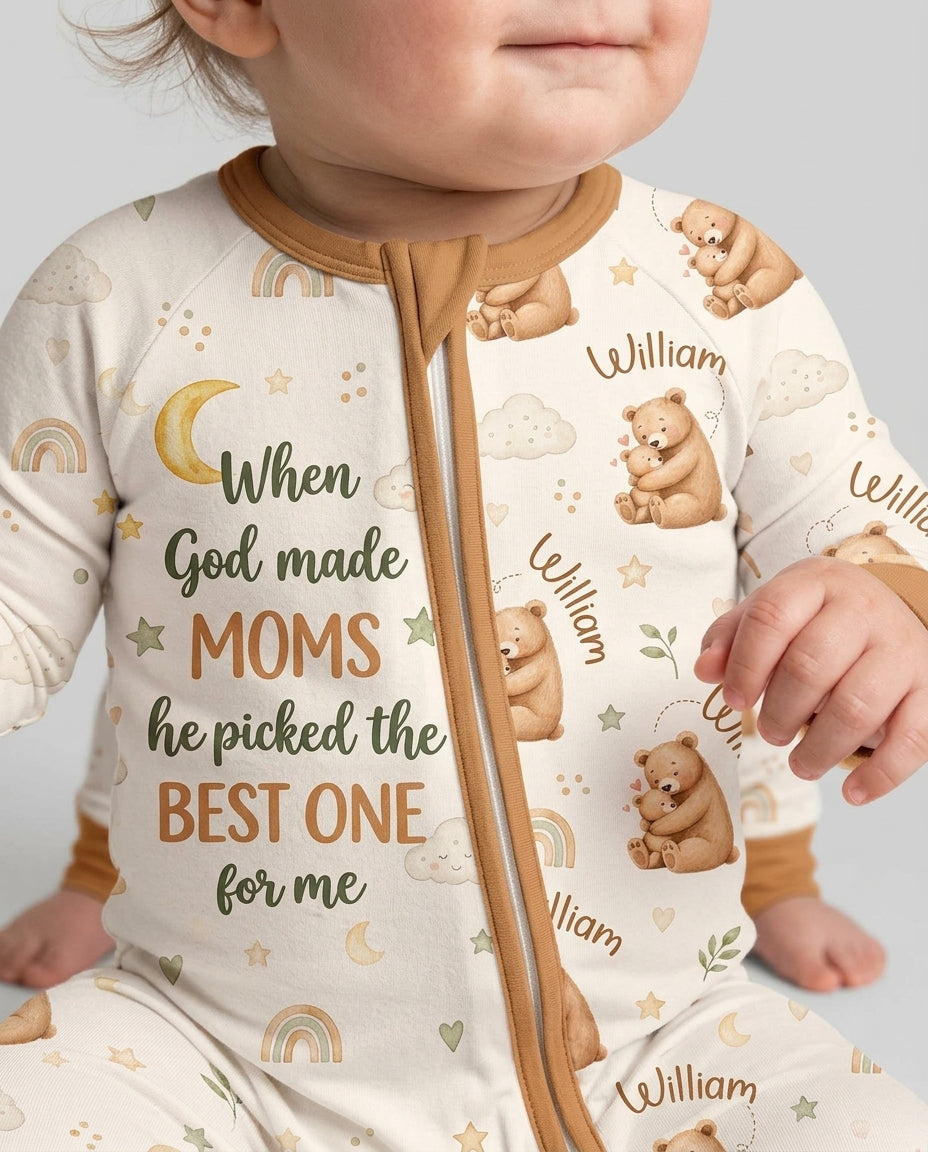 When God Made Moms Bamboo Convertible Zippy