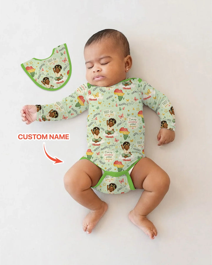Gerippte Babykleidung mit individuellem Foto - Weich &amp; Skizzenhaft