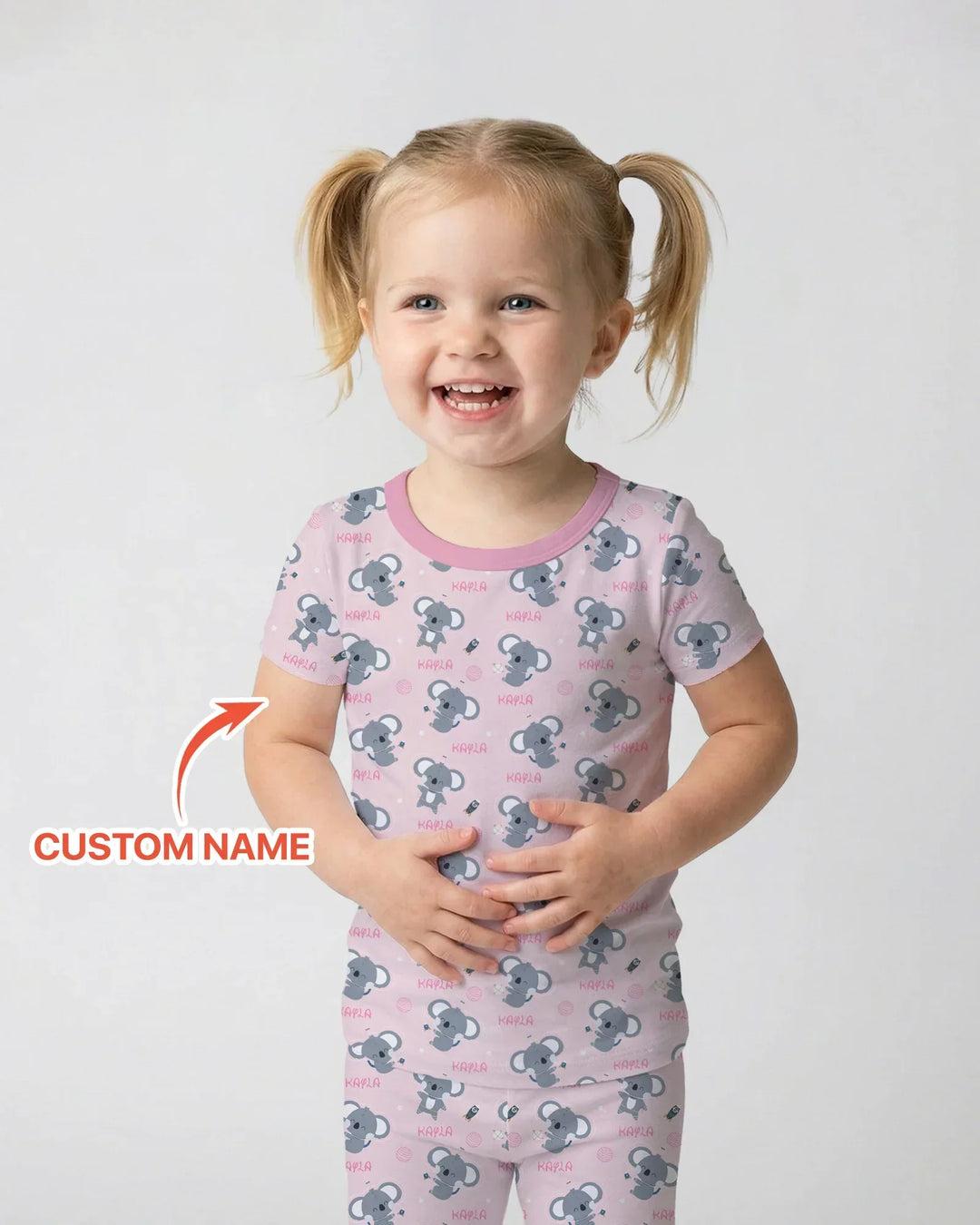 Zweiteiliges, kurzärmliges Pyjama-Set mit Marienkäfern