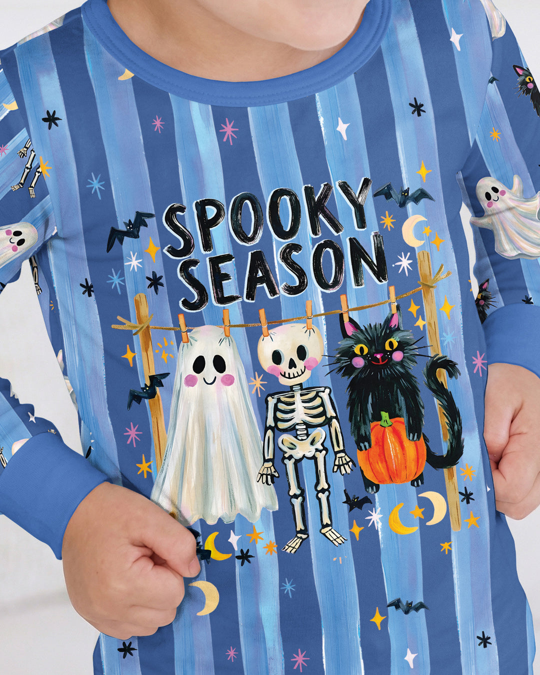 Spooky Season Kids Bamboo Two Piece Long Sleeve Pajama Set