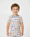 Zweiteiliges, kurzärmliges Pyjama-Set mit Marienkäfern