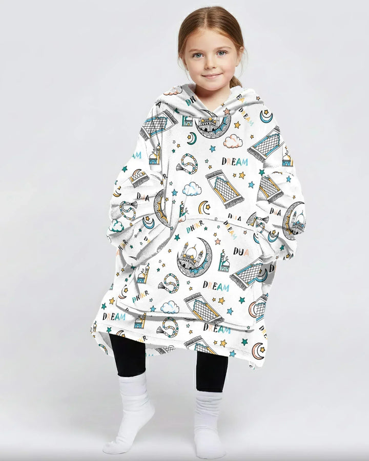 Dua, Dhikr, Traum Passender Familien-Deckenhoodie aus Bambus