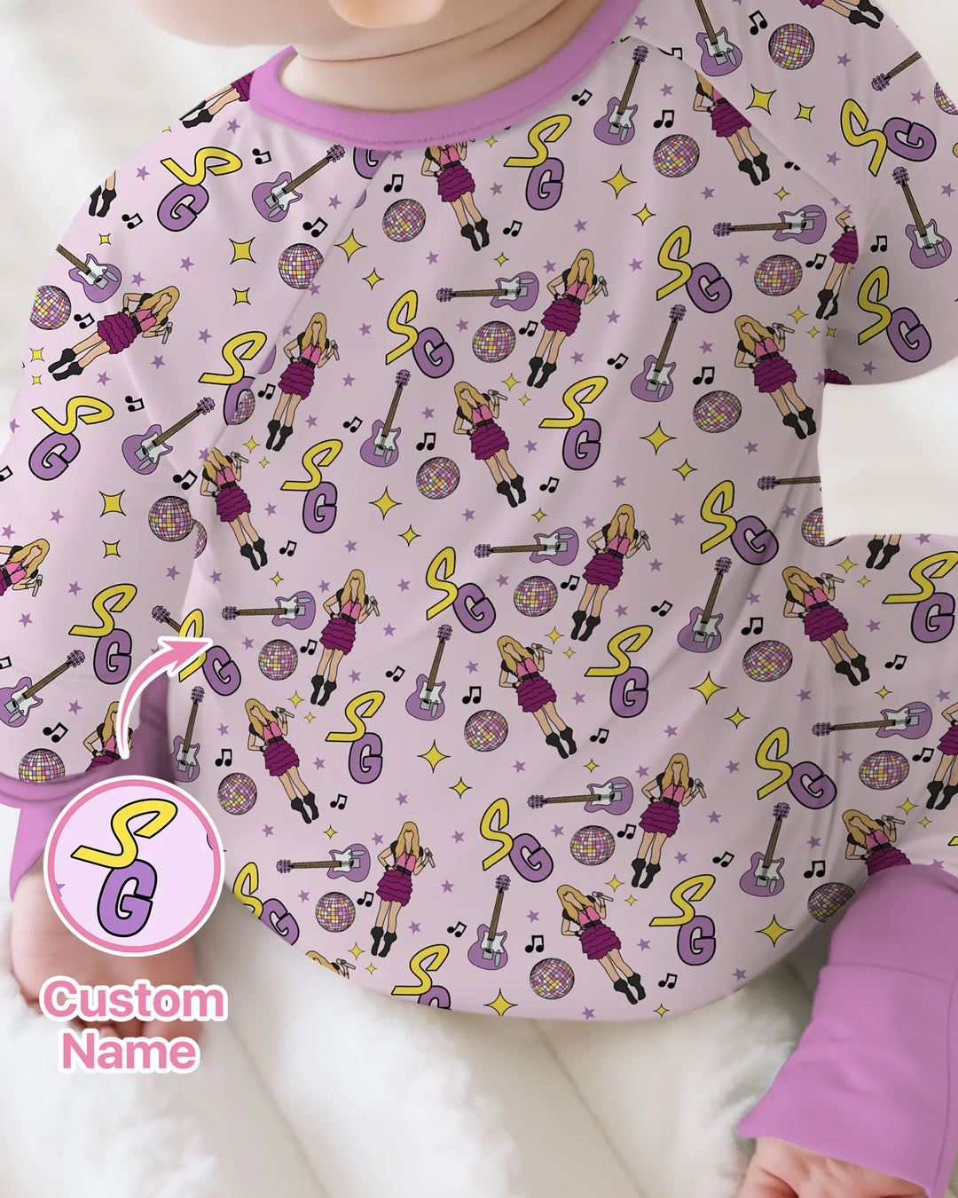 Gerippte Babykleidung mit individuellem Foto - Weich &amp; Skizzenhaft