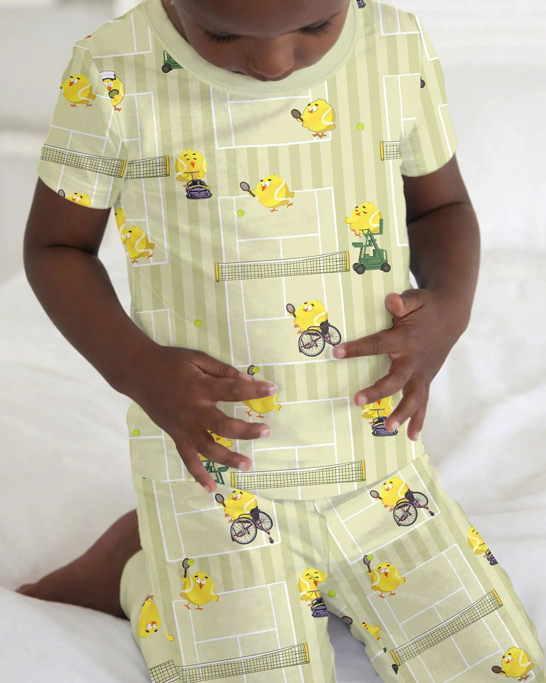Zweiteiliges, kurzärmliges Pyjama-Set mit Marienkäfern