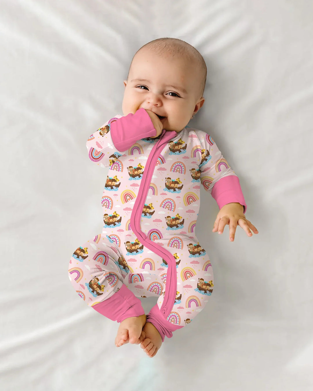 Gerippte Babykleidung mit individuellem Foto - Weich &amp; Skizzenhaft
