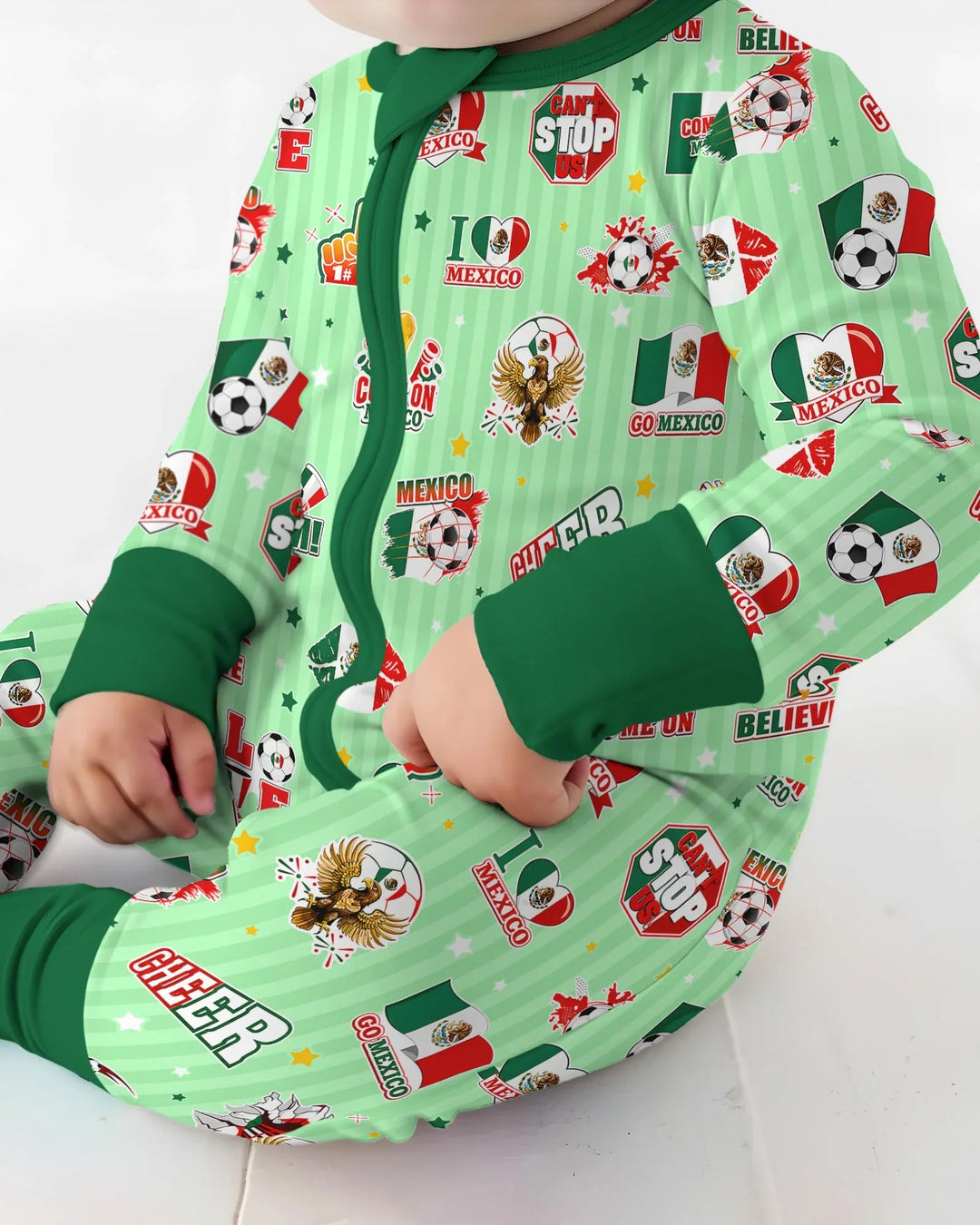 Gerippte Babykleidung mit individuellem Foto - Weich &amp; Skizzenhaft