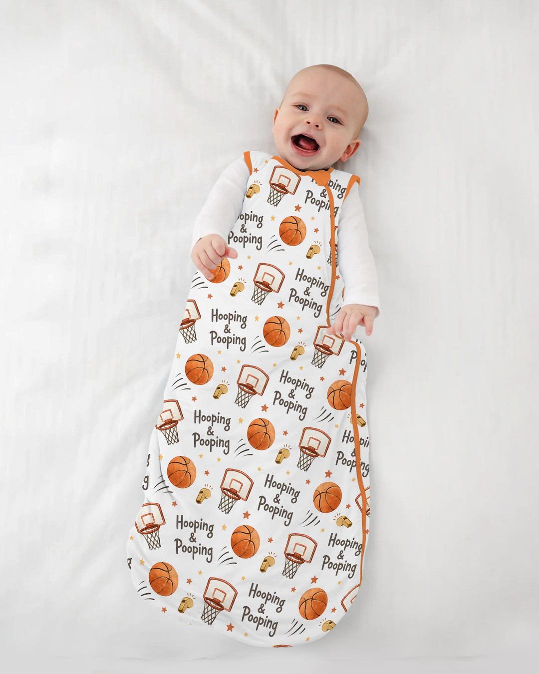 Funny Basketball Hooping & Pooping Bamboo Sleep Bag