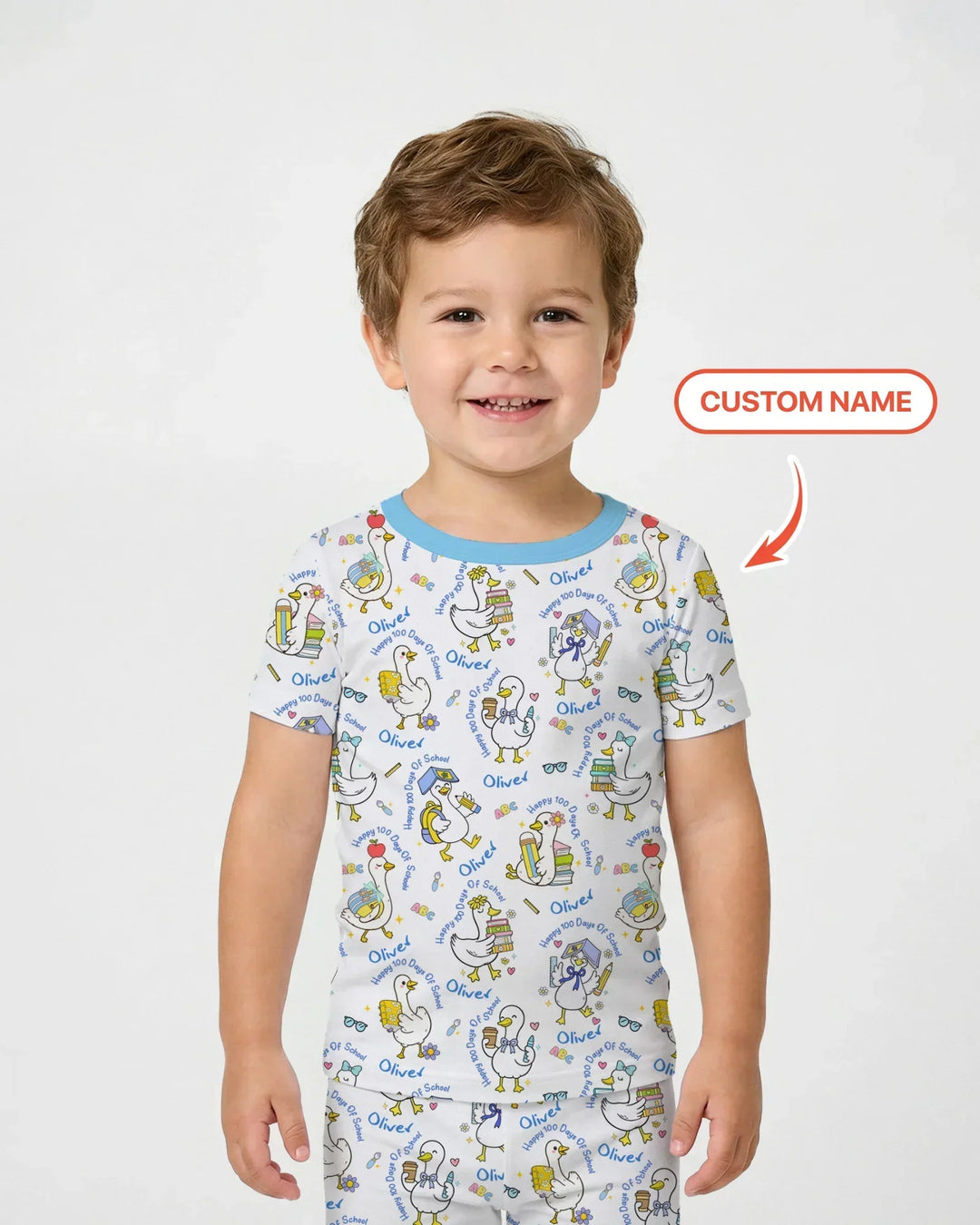 Zweiteiliges, kurzärmliges Pyjama-Set mit Marienkäfern