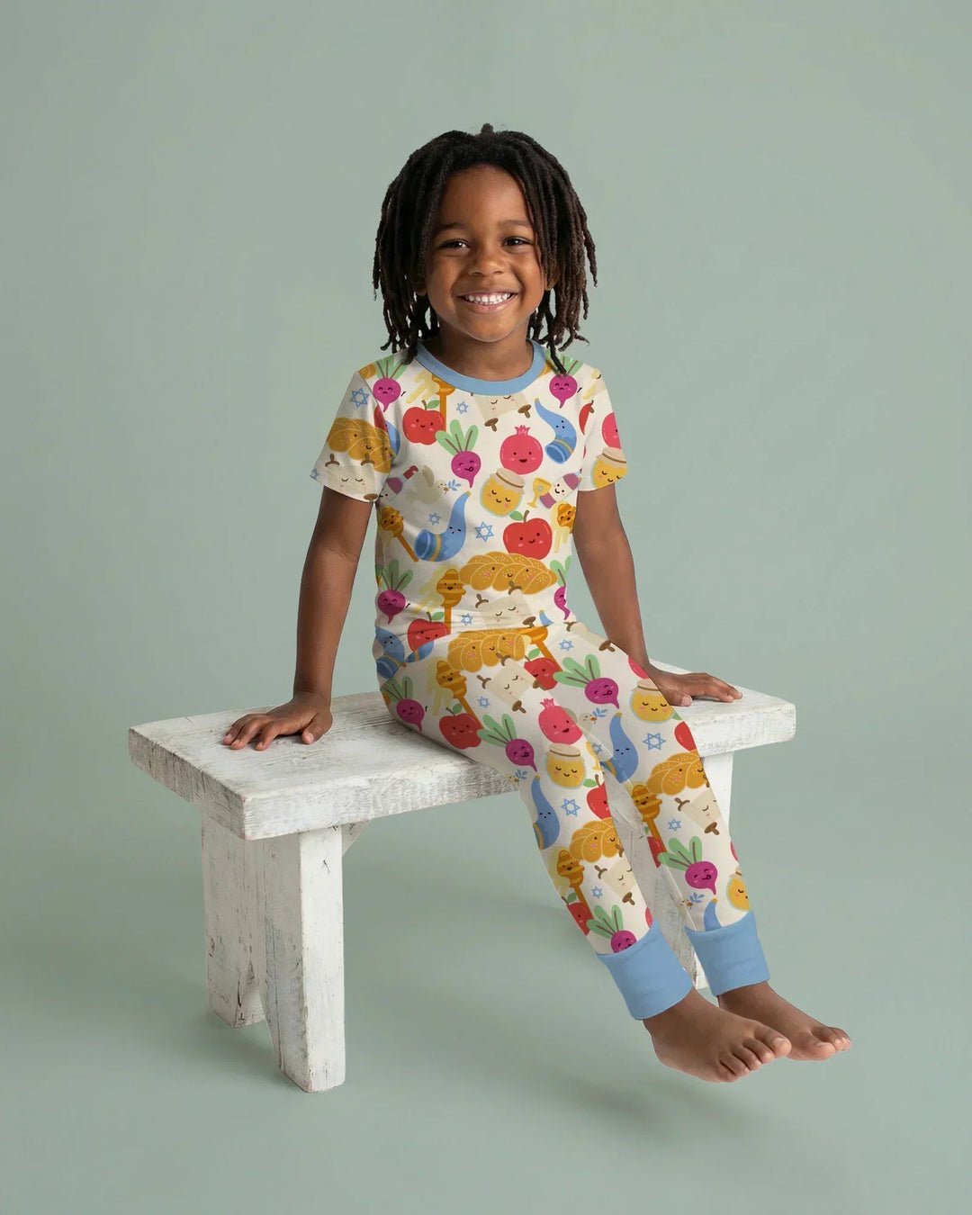 Zweiteiliges, kurzärmliges Pyjama-Set mit Marienkäfern