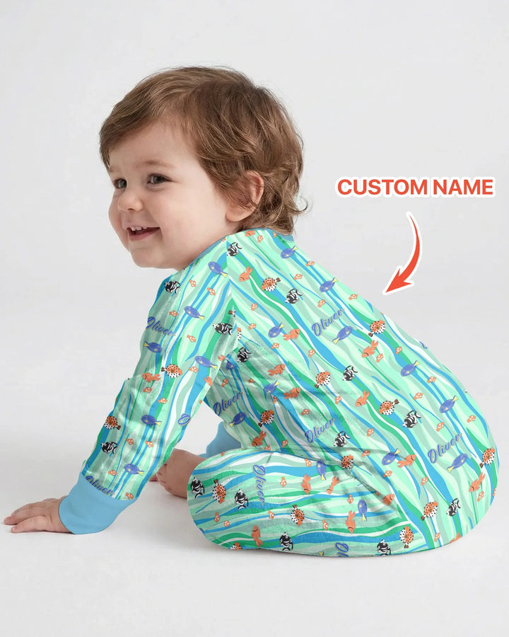 Gerippte Babykleidung mit individuellem Foto - Weich &amp; Skizzenhaft