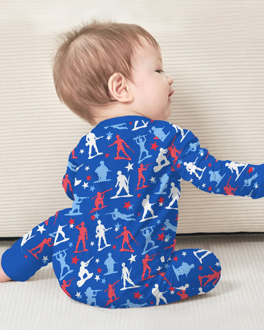 Gerippte Babykleidung mit individuellem Foto - Weich &amp; Skizzenhaft